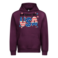 Mauve Wine god bless america Urban Hoodie - MaliasSmallBusiness
