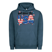 Pigment Midnight Navy god bless america Urban Hoodie - MaliasSmallBusiness