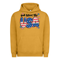 Pigment Peanut Butter god bless america Urban Hoodie - MaliasSmallBusiness