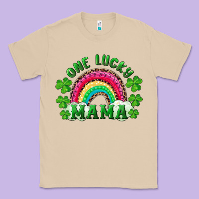 St Patrick's Day One Lucky Mama Classic Tee Designed By Ranaportraitstore