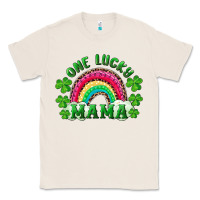 Natural st patrick's day one lucky mama Classic Tee - RanaPortraitStore