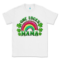 White st patrick's day one lucky mama Classic Tee - RanaPortraitStore