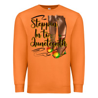 Carrot steppin' in to juneteenth heels Premium Sweatshirt - HRA Design Shop