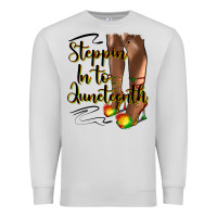 Dove Grey steppin' in to juneteenth heels Premium Sweatshirt - HRA Design Shop