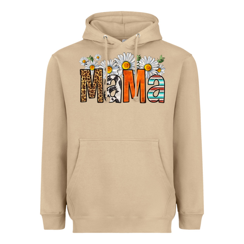 Western Daisies Mama Heavyweight Hoodie by HRA Design Shop | Teevron