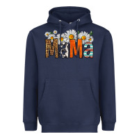 Navy western daisies mama Heavyweight Hoodie - HRA Design Shop