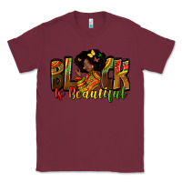 Burgundy black is beautiful Classic Tee - Zillion Design Studio