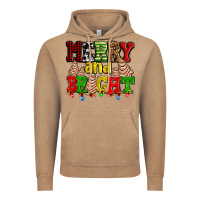 Vintage Coffee merry and bright with christmas tree  cakes ado Vintage Hoodie - AdoDesignShop