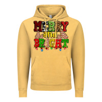 Vintage Mustard merry and bright with christmas tree  cakes ado Vintage Hoodie - AdoDesignShop