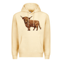 Pina Colada highland cow Premium Hoodie - BarkalooDesign
