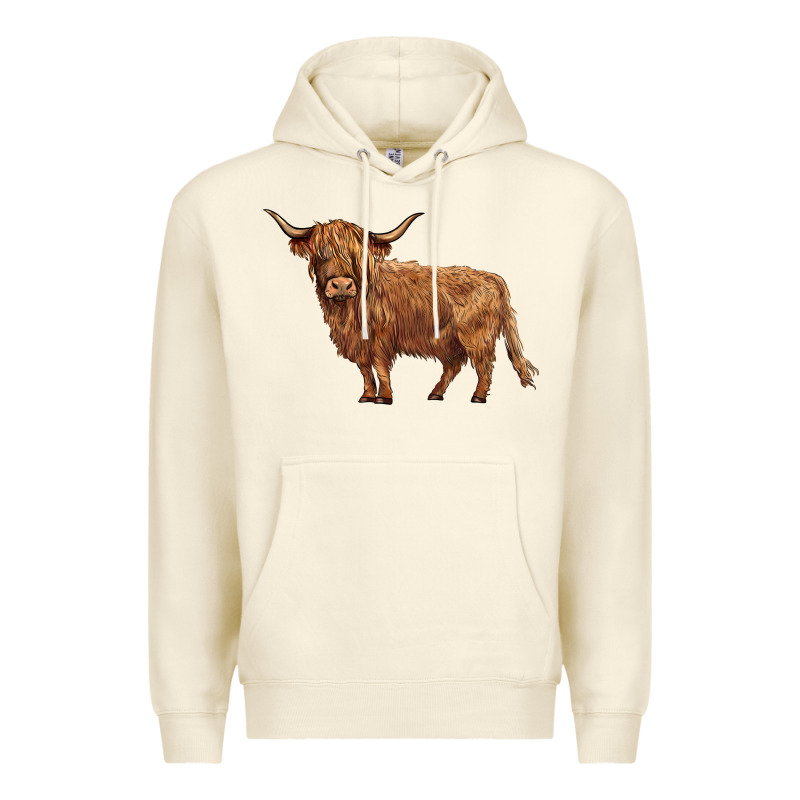 Highland Cow Premium Hoodie by BarkalooDesign | Teevron