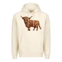 Tofu highland cow Premium Hoodie - BarkalooDesign