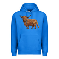 True Royal highland cow Premium Hoodie - BarkalooDesign