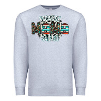 Heather Grey because mama said so Premium Sweatshirt - CowhideDigitalArt