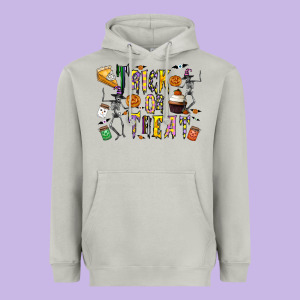 Trick Or Treat Heavyweight Hoodie Designed By Cowhidedigitalart