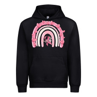Black breast cancer  rainbow Urban Hoodie - MaliasSmallBusiness
