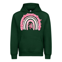 Forest Green breast cancer  rainbow Urban Hoodie - MaliasSmallBusiness