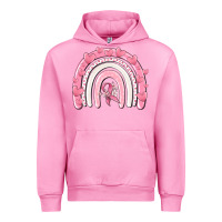 Fuchsia Pink breast cancer  rainbow Urban Hoodie - MaliasSmallBusiness