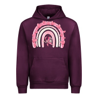 Mauve Wine breast cancer  rainbow Urban Hoodie - MaliasSmallBusiness