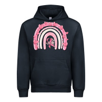 Navy breast cancer  rainbow Urban Hoodie - MaliasSmallBusiness