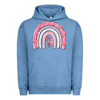 Pigment Pebble Blue breast cancer  rainbow Urban Hoodie - MaliasSmallBusiness