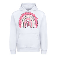 White breast cancer  rainbow Urban Hoodie - MaliasSmallBusiness