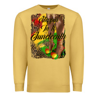 Antique Gold steppin' in to juneteenth Premium Sweatshirt - HRA Design Shop