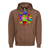 Chestnut pride sunflower Zipper Hoodie - texasbilliewilder