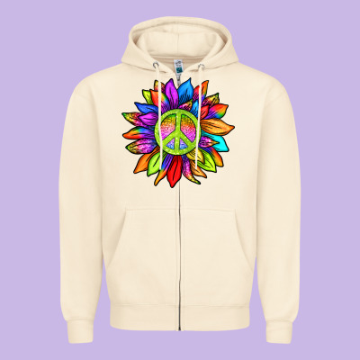 Zipper Hoodie pride sunflower