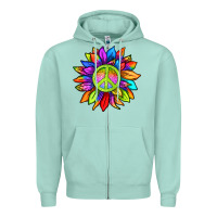 Seafoam pride sunflower Zipper Hoodie - texasbilliewilder