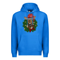 True Royal christmas wreath baby calf Premium Hoodie - BarkalooDesign