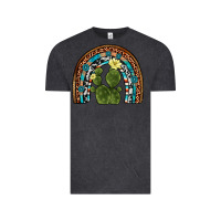 Vintage Black cactus gemstone rainbow Vintage Tee - Artiststas