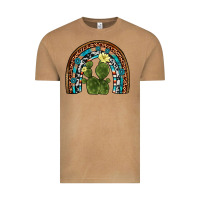 Vintage Camel cactus gemstone rainbow Vintage Tee - Artiststas