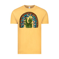 Vintage Mustard cactus gemstone rainbow Vintage Tee - Artiststas
