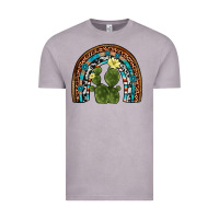 Vintage Zinc cactus gemstone rainbow Vintage Tee - Artiststas