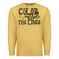 Antique Gold color outside the lines Premium Sweatshirt - CowhideDigitalArt