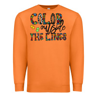 Carrot color outside the lines Premium Sweatshirt - CowhideDigitalArt