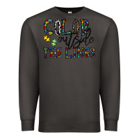 Smoke color outside the lines Premium Sweatshirt - CowhideDigitalArt