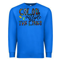 True Royal color outside the lines Premium Sweatshirt - CowhideDigitalArt
