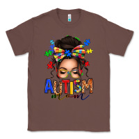 Chestnut autism mom afro messy bun (1) Classic Tee - texasbilliewilder