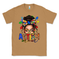 Toasted Coconut autism mom afro messy bun (1) Classic Tee - texasbilliewilder