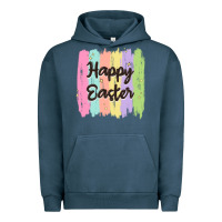 Pigment Midnight Navy happy easter Urban Hoodie - MaliasSmallBusiness