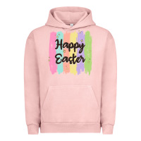 Pigment Salmon happy easter Urban Hoodie - MaliasSmallBusiness