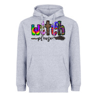 Heather Grey witch please Heavyweight Hoodie - CowhideDigitalArt