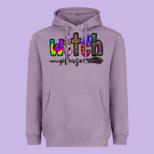 Witch Please Heavyweight Hoodie Designed By Cowhidedigitalart