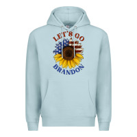Blue Mist American flag sunflower Premium Hoodie - Jasminsmagicworld