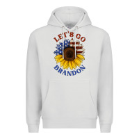 Dove Grey American flag sunflower Premium Hoodie - Jasminsmagicworld