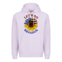 Lilac American flag sunflower Premium Hoodie - Jasminsmagicworld