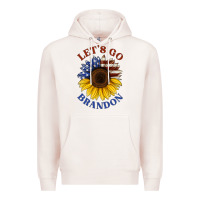 Pale Pink American flag sunflower Premium Hoodie - Jasminsmagicworld