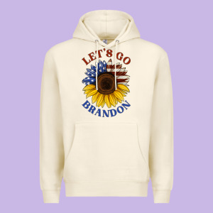American Flag Sunflower Premium Hoodie Designed By Jasminsmagicworld